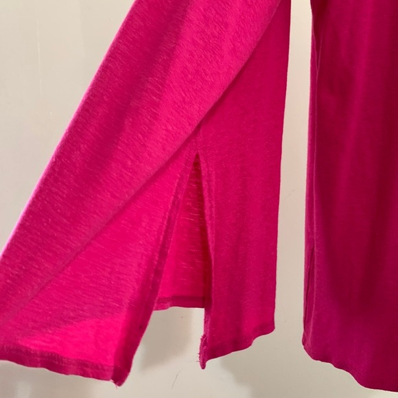 Chico’s Linen Blend Bell Long Sleeve Tunic Top - Picture 3 of 7